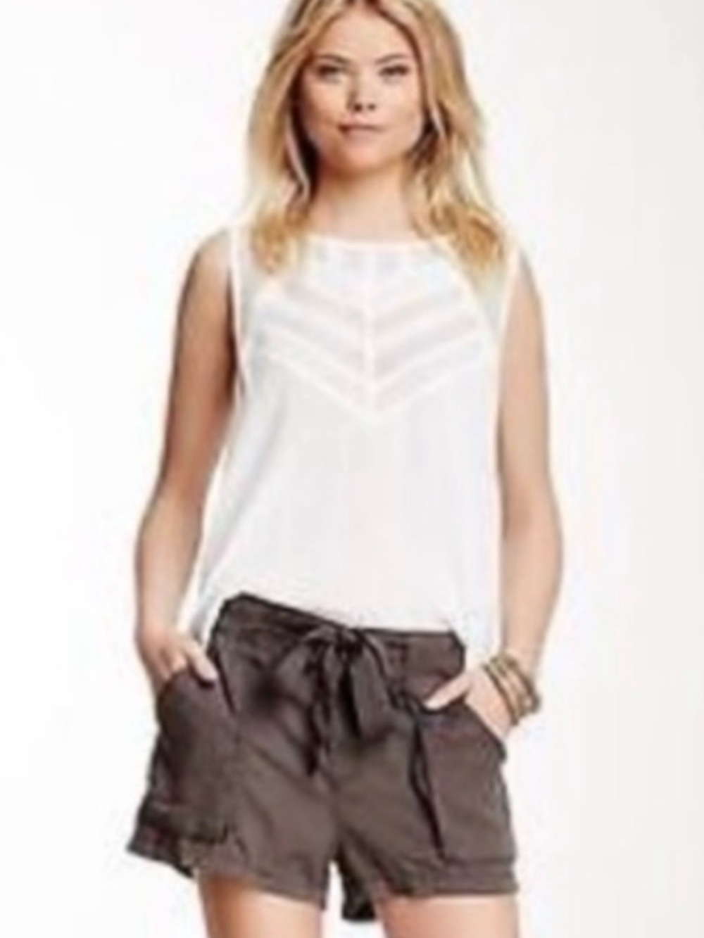 Free People Drippy Tie Waist Shorts
Size: 4
Color:  Faded Charcoal Gray